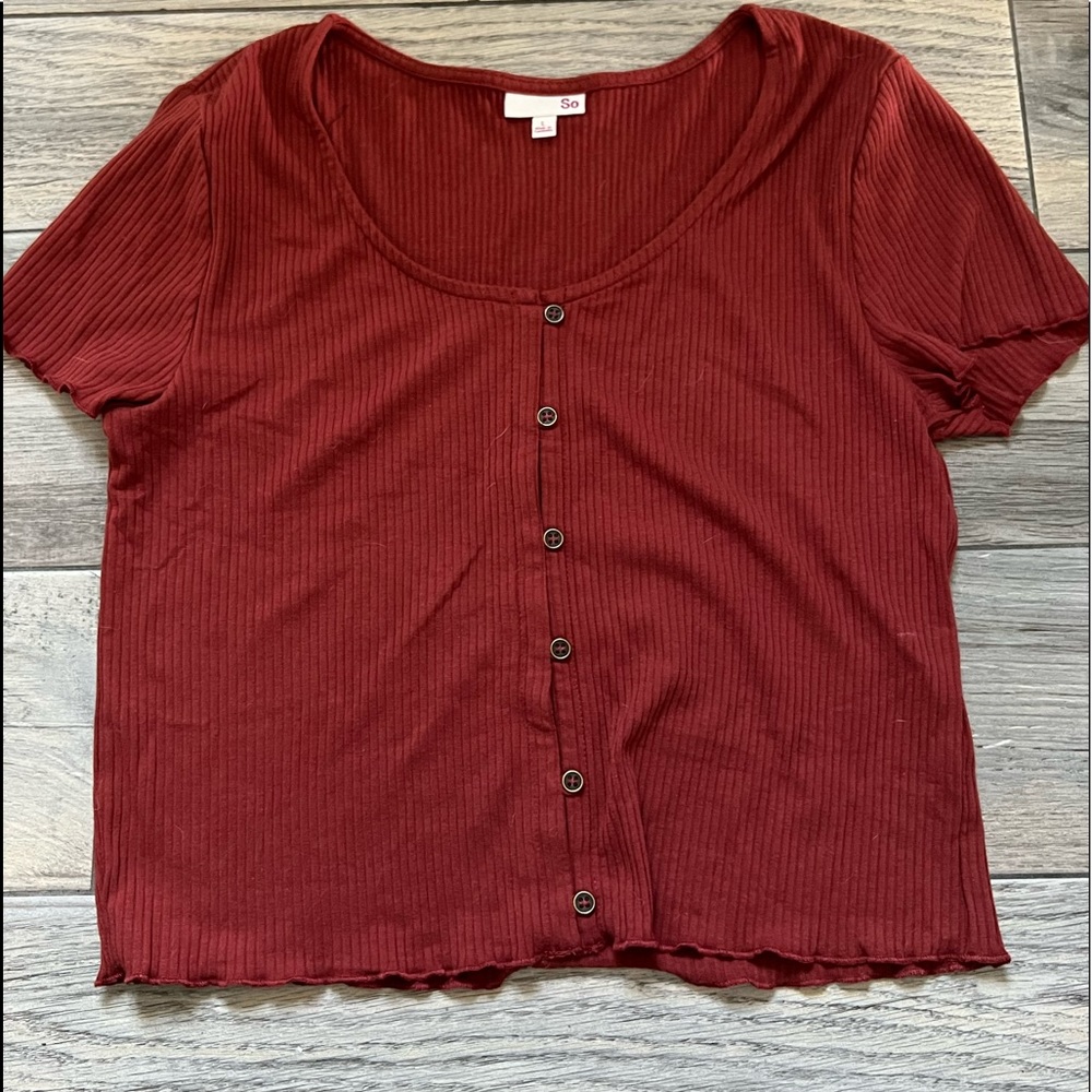 SO Burnt Orange Blouse